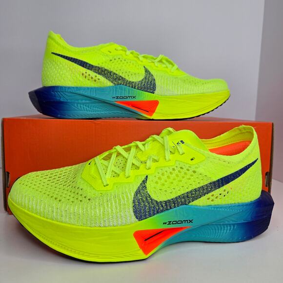 Nike ZoomX Vaporfly Next% 3 Volt Scream Green Size 8.5 Men - Picture 1 of 8